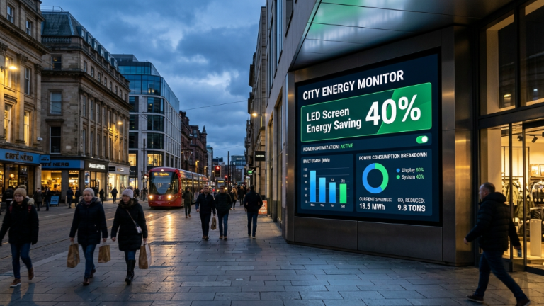 энергосберегающий светодиодный экран